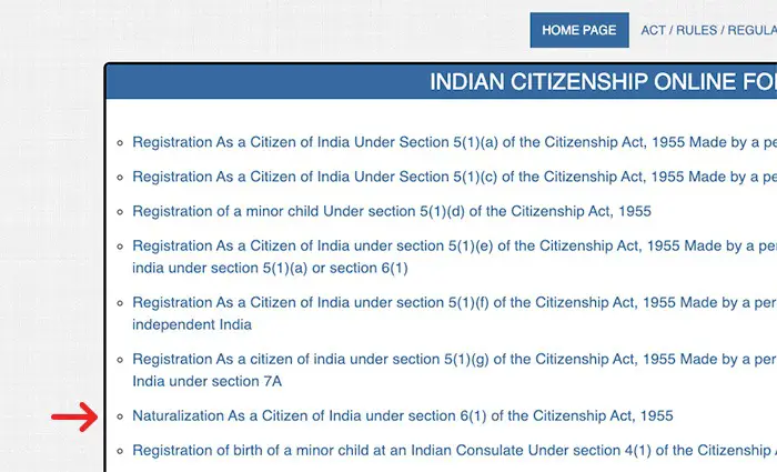 Indian Citizenship By Naturalization: Complete Guide (2023) "Naturalization as a citizen" link